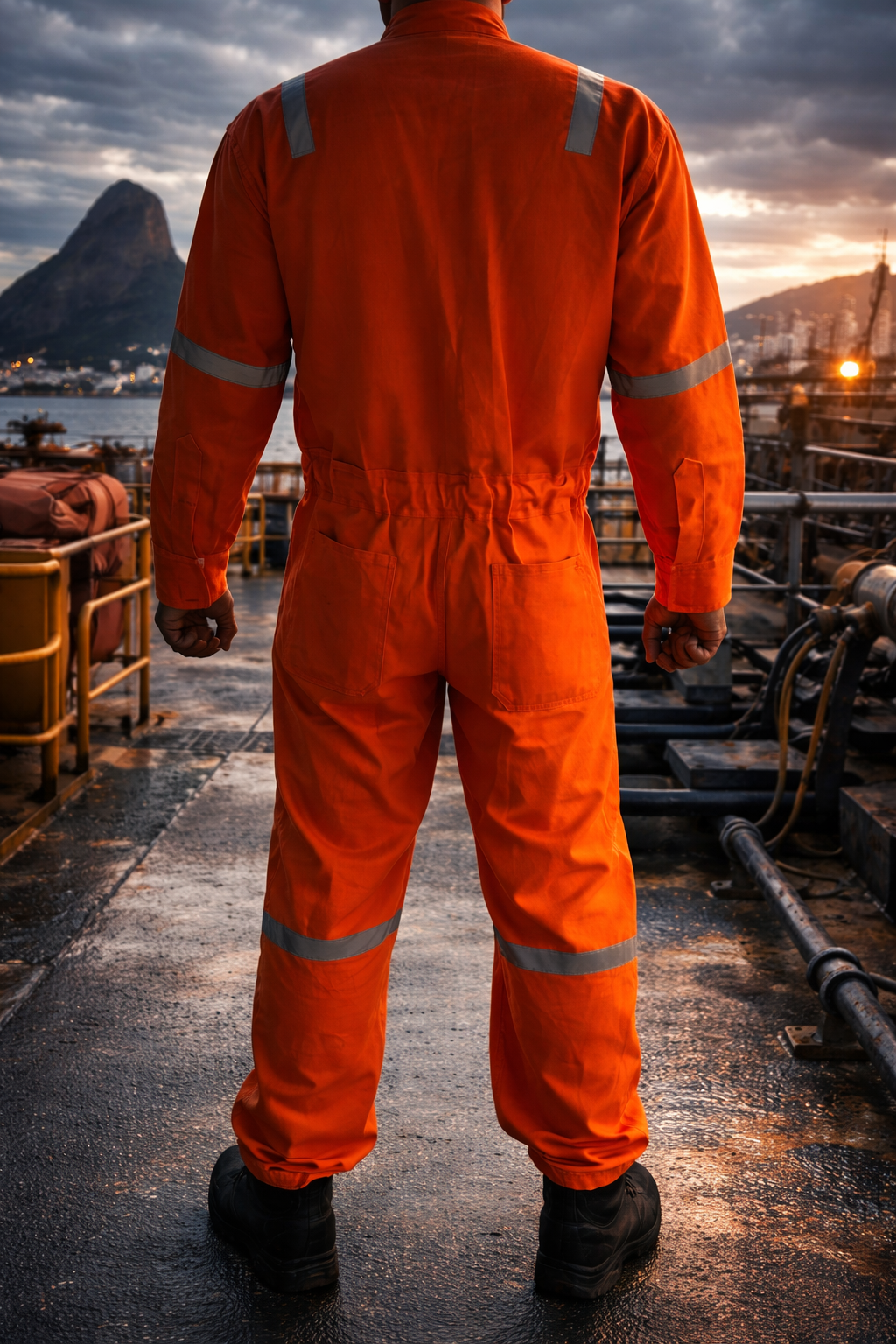 Macacão RF NR10 Laranja Offshore Padrão Petrobrás Risco 2 - Du RIO
