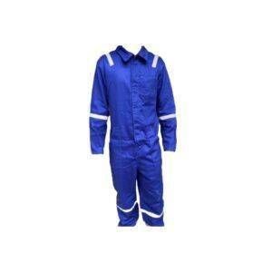 Macacão Brim Comum Azul Royal Refletivo